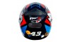 CAPACETE FW3 GTX 43 COM ÓCULOS PRETO/AZUL TIFANY/VERMELHO Nº56/58/60
